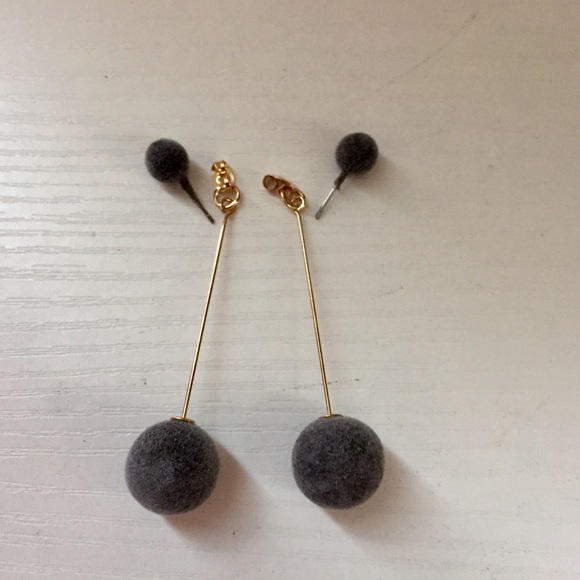 2 pair Women's Ball Drop Earrings - Picture 7 of 8